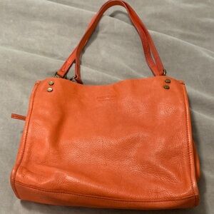 American Leather Orange Shoulder Bag